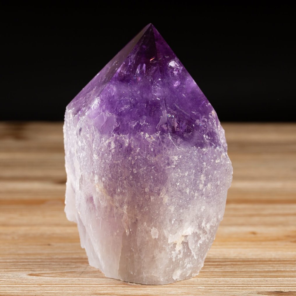 玻利維亞紫水晶 - 水晶點 - 第一選擇 - 高度: 140 mm - 闊度: 110 mm- 1660 g #2.1