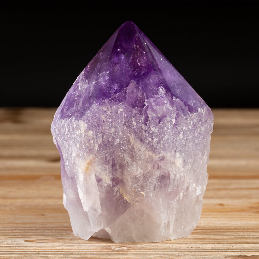 玻利維亞紫水晶 - 水晶點 - 第一選擇 - 高度: 140 mm - 闊度: 110 mm- 1660 g #1.2