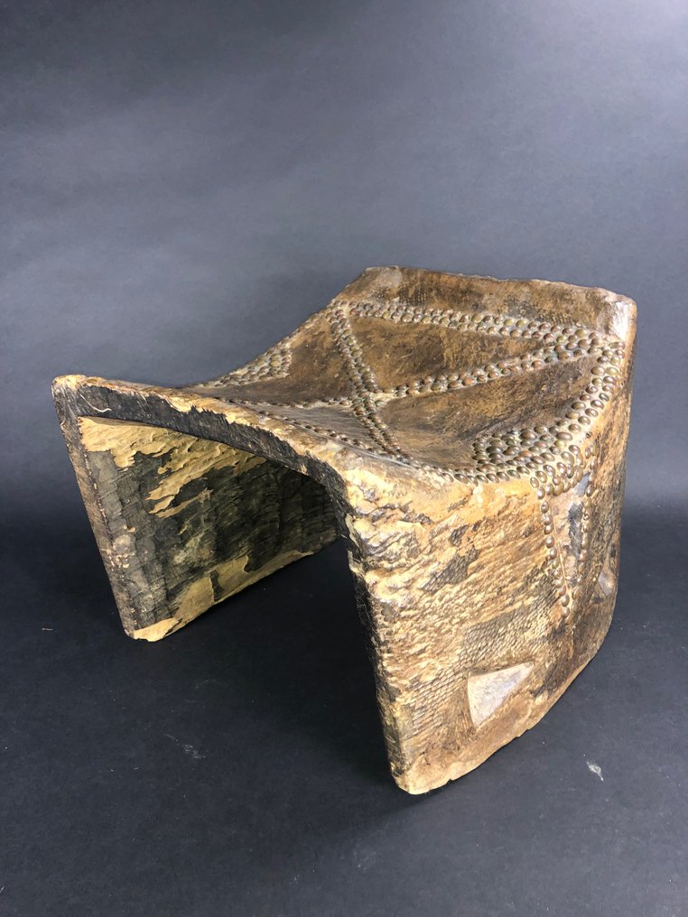 Ngombe - Stol - Trä, Mässing #2.1