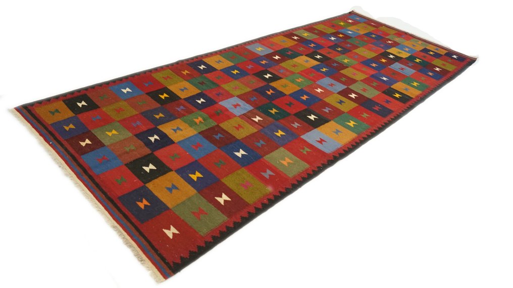 法尔斯 - 凯利姆平织地毯 - 370 cm - 150 cm #1.1