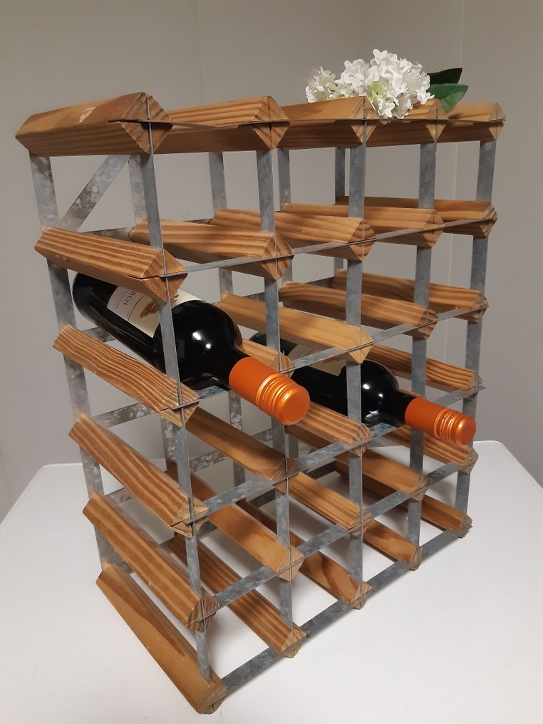 In de stijl van Richard Nissen - Portabottiglie - Legno e metallo #1.0