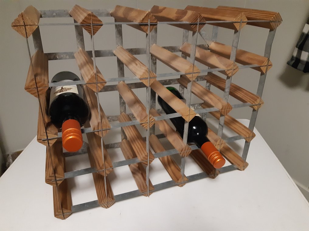 In de stijl van Richard Nissen - Portabottiglie - Legno e metallo #2.1