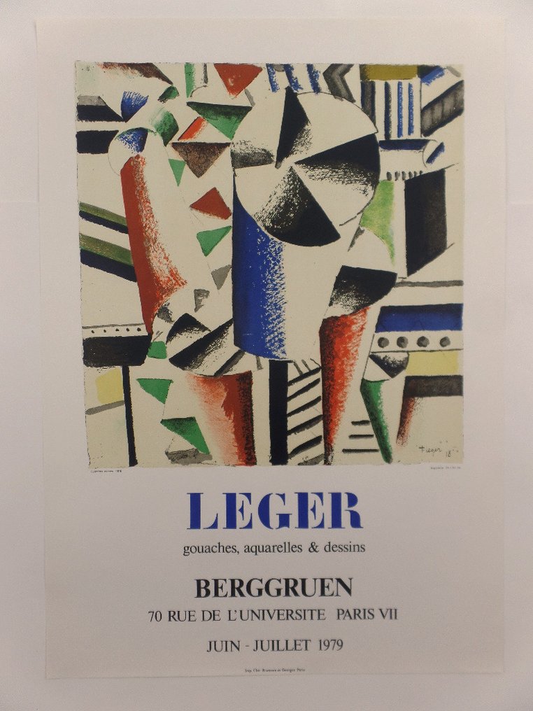 Fernand Leger, afte - Suite of 3 Gallery exhibition posters in Paris-1962 #2.1