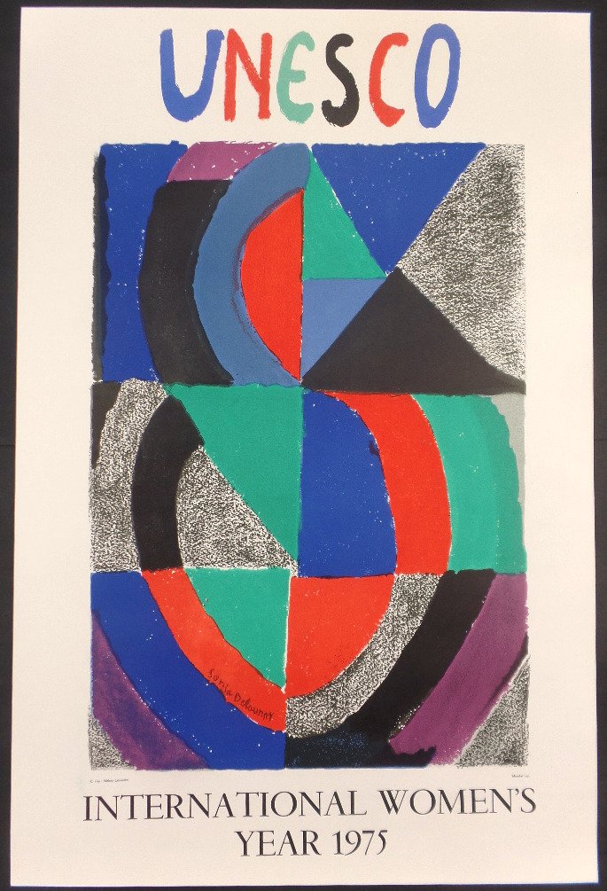 after Sonia Delaunay - International woman's day, UNESCO-1975 #1.1