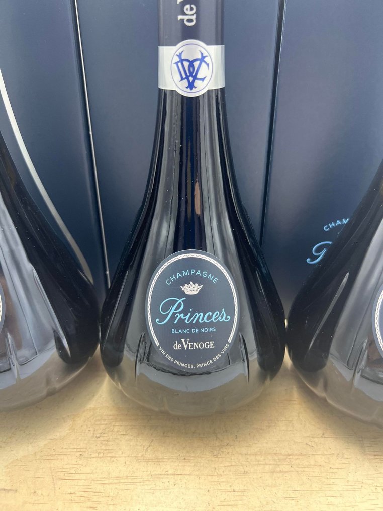 De Venoge, Cuvée Princes Brut - Champagne Blanc de Noirs - 3 Bottiglie (0,75 L) #1.0