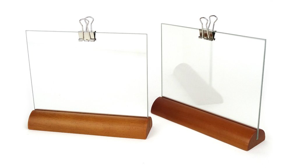 Alessi Twergi - Kuno Prey - Κορνίζα για φωτογραφία (2)- Η ουσία των αναμνήσεων - Γυαλί και σημύδα με κλιπ. #1.0