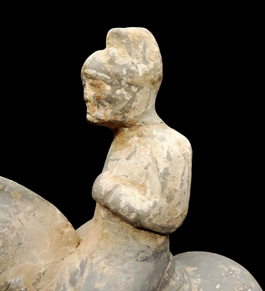 Altchinesisch Terracotta - Reiter und Pferd - Han-Dynastie (ca. 206 v. Chr. / 209 n. Chr.) #3.2