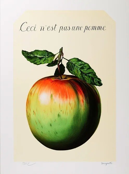René Magritte (1898-1967) (after) - Ceci n'est pas une pomme #1.1