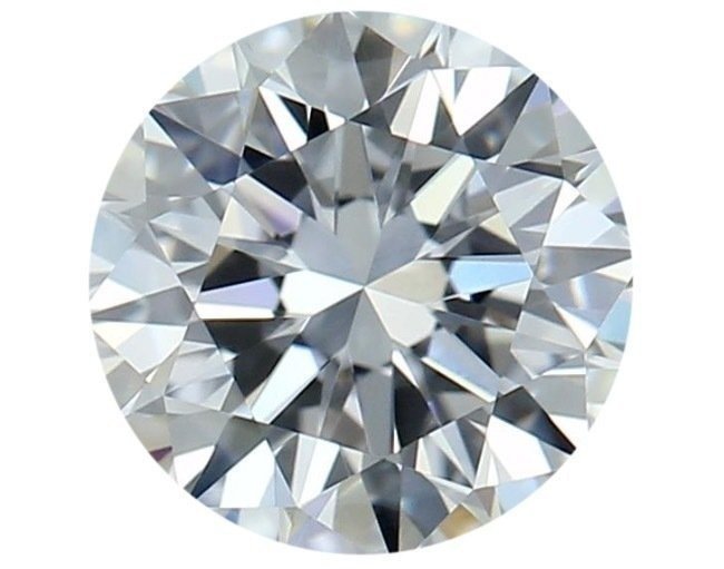 1 pcs Diament  (Naturalny)  - 1.06 ct - okrągły - E - VVS1 (z bardzo, bardzo nieznacznymi inkluzjami) - Gemological Institute of America (GIA) #1.1