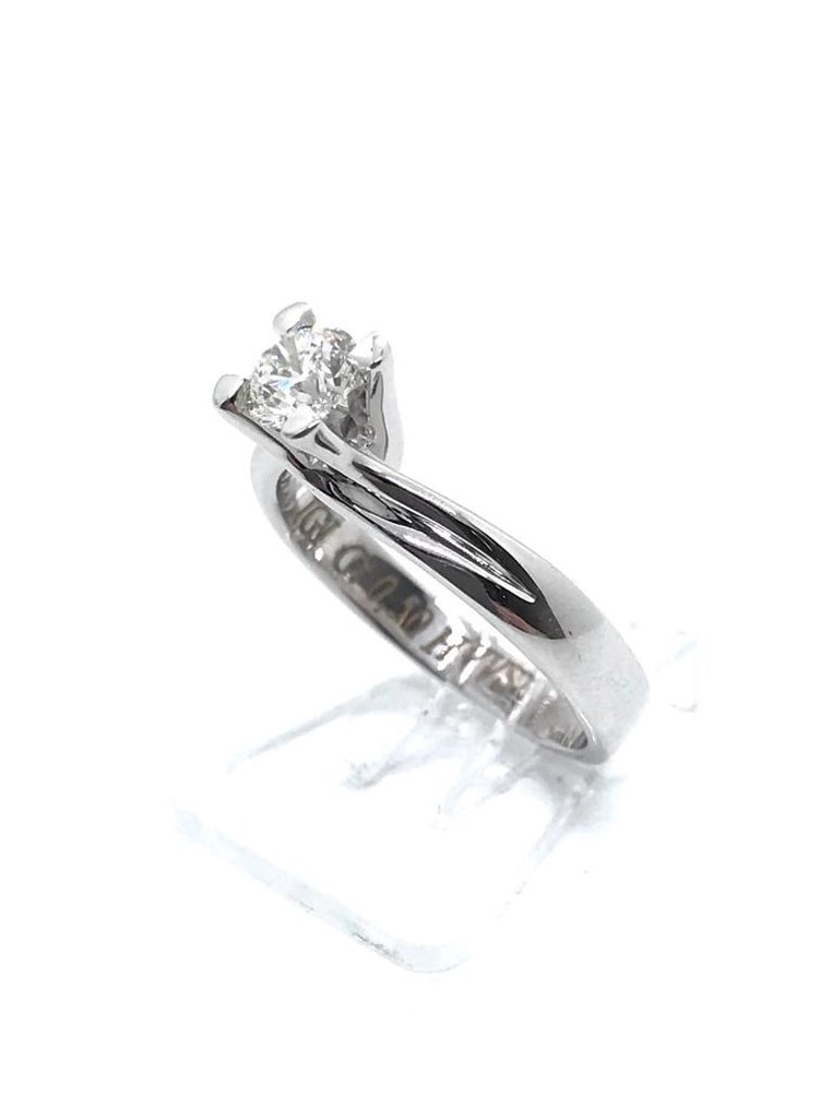 18 karaat Witgoud - Ring - 0.50 ct Diamant #1.2