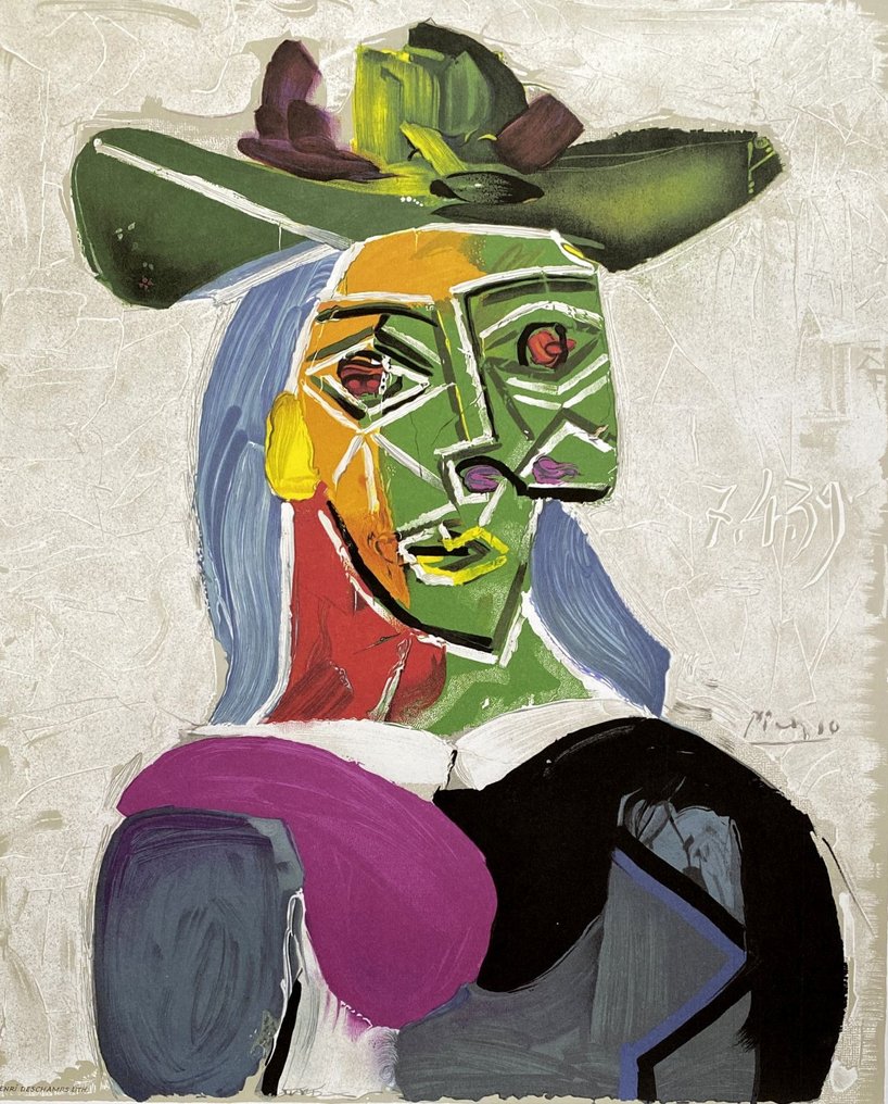 Pablo Picasso (1881-1973) - Femme au chapeau (Dora Maar) #1.0