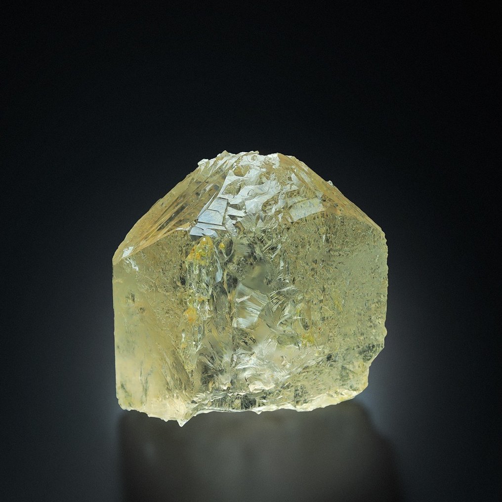 Außergewöhnlicher Champagne Pink - Geätzter Edelstein. TOPAZ Tribute Pocket, Co., USA Kristall - Höhe: 4 cm - Breite: 3.2 cm- 42 g #1.0