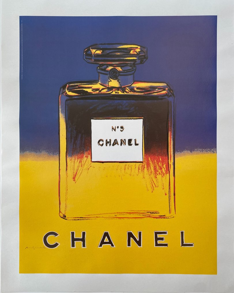 Andy Warhol, after - Chanel n. 5: Yellow/blue - década de 1990 #1.0