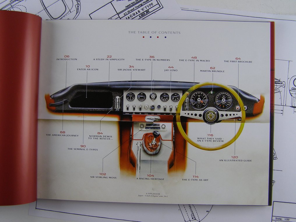 Jaguar - Jaguar E-Type, Fifty Years of a Design Icon, nieuw anniversary boek plus 3 technische tekeningen - 1960-2010 #3.2