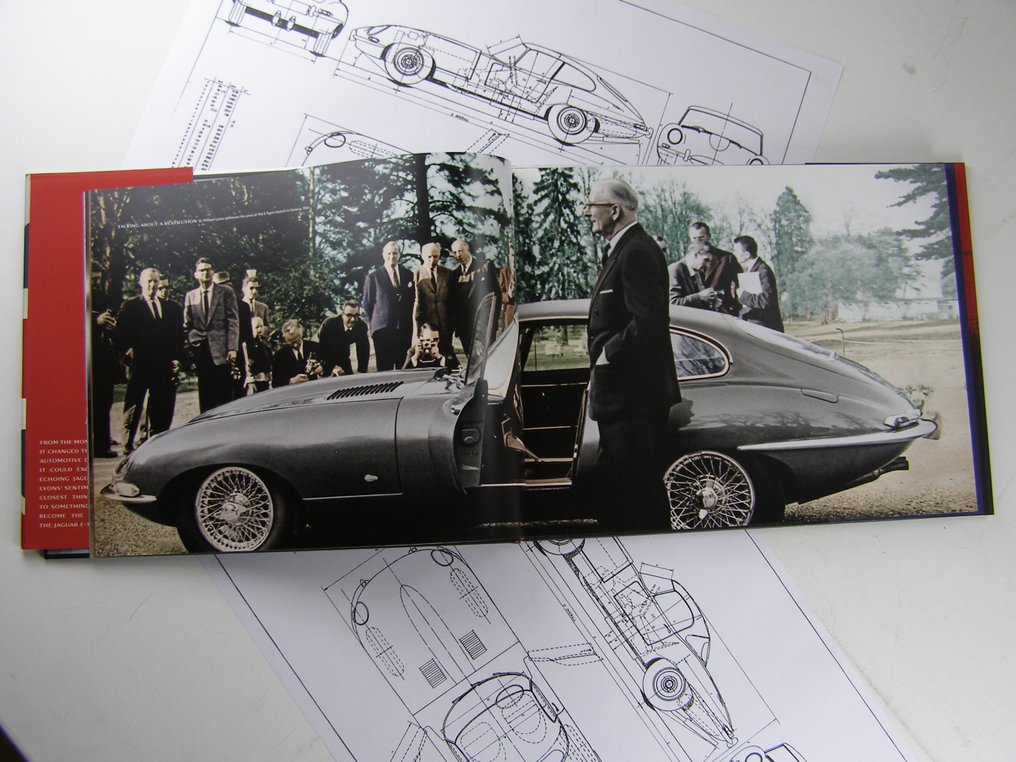 Jaguar - Jaguar E-Type, Fifty Years of a Design Icon, nieuw anniversary boek plus 3 technische tekeningen - 1960-2010 #4.3
