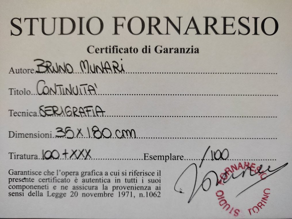 Bruno Munari (1907-1998) - Continuità XL ok #2.1