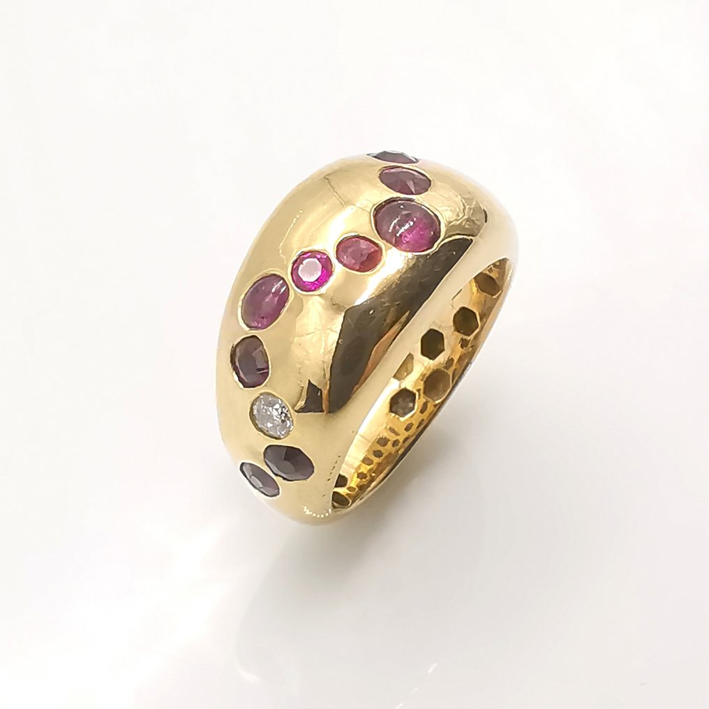 18 kt. Yellow gold - Ring - 1.50 ct Mixed #2.1