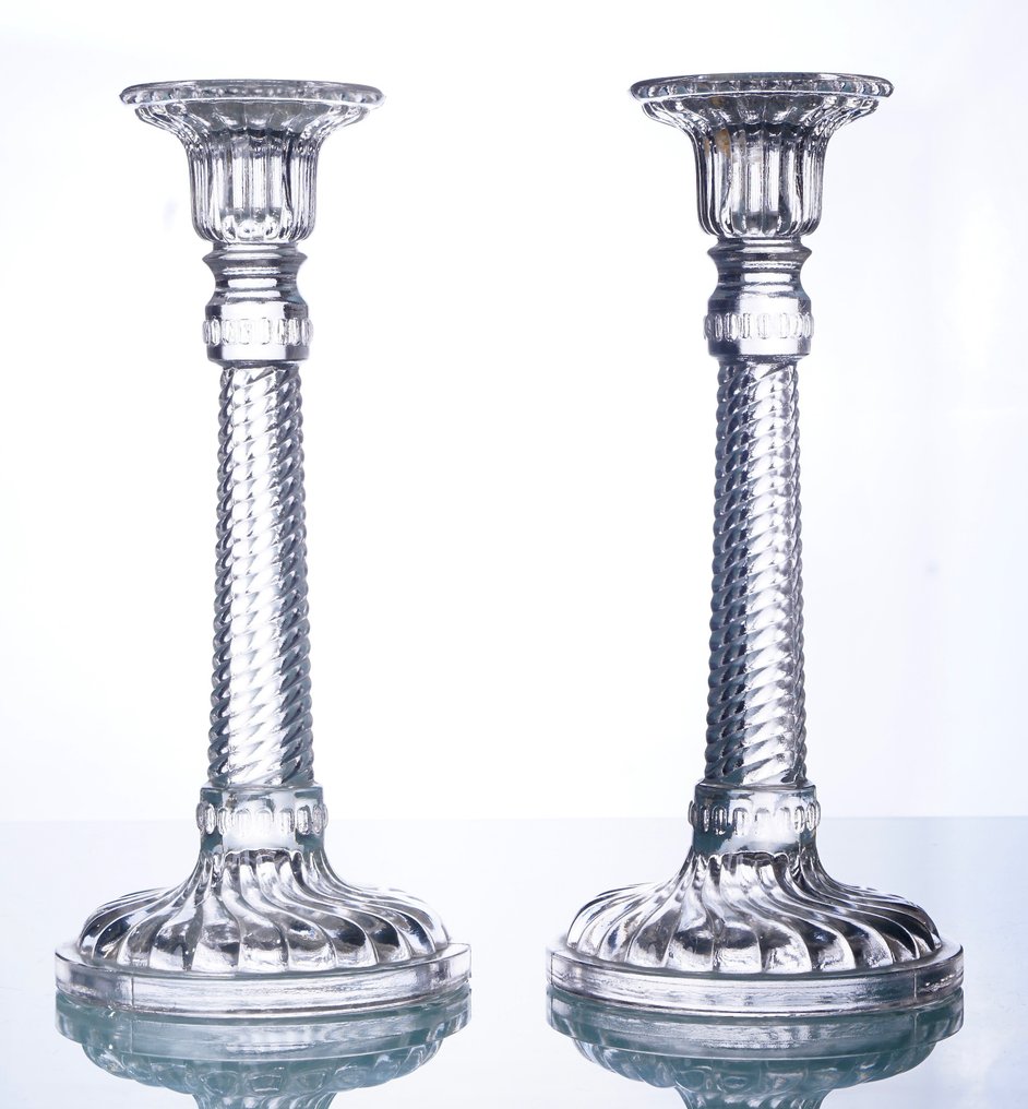 Durover - 燭台 大型花卉和自然灵感的烛台 - 20世纪 - 透明 - 玻璃 #2.1