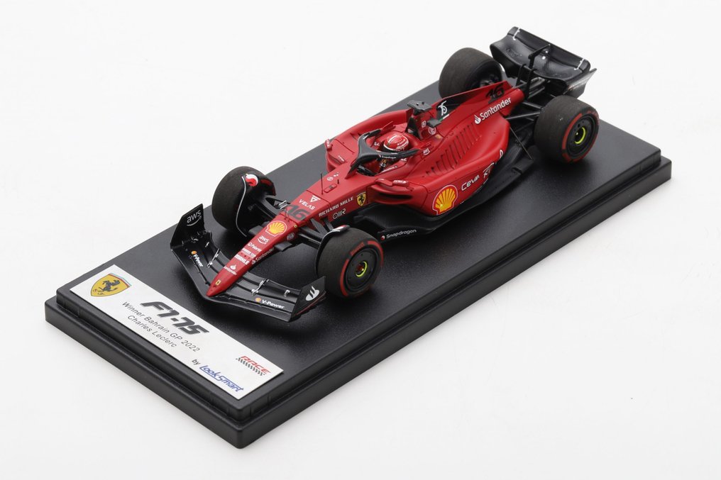 Look Smart 1:43 - Modell racerbil - Ferrari F1-75 Bahrain GP 2022 Charles Leclerc Winner - LSF1041 #1.0
