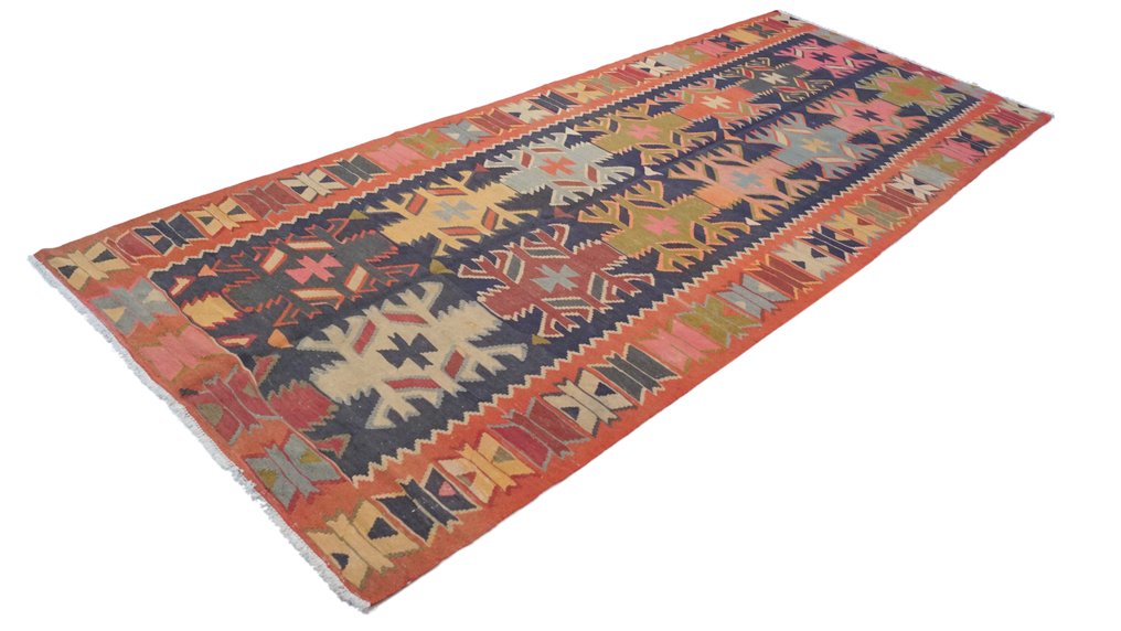 克里姆/法尔斯 - 凯利姆平织地毯 - 390 cm - 150 cm #1.2
