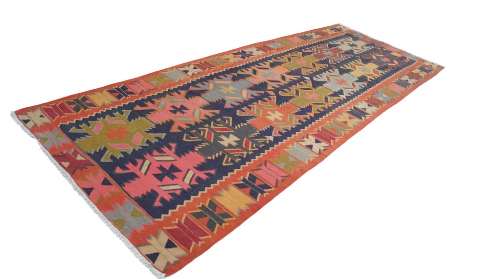 克里姆/法尔斯 - 凯利姆平织地毯 - 390 cm - 150 cm #1.3