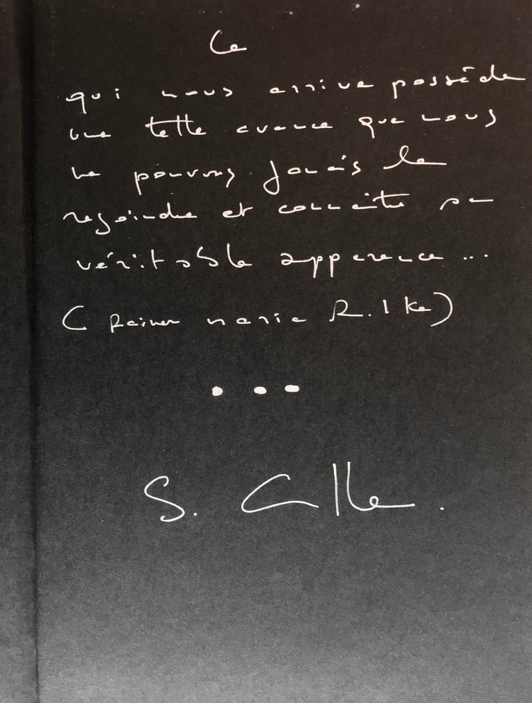 Signed; Sophie Calle - Ainsi de suite [with handwritten text] - 2016 #1.1
