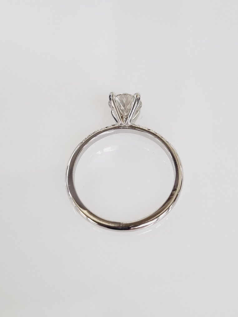 14 kt Weißgold - Ring - 1.10 ct Diamant #3.1