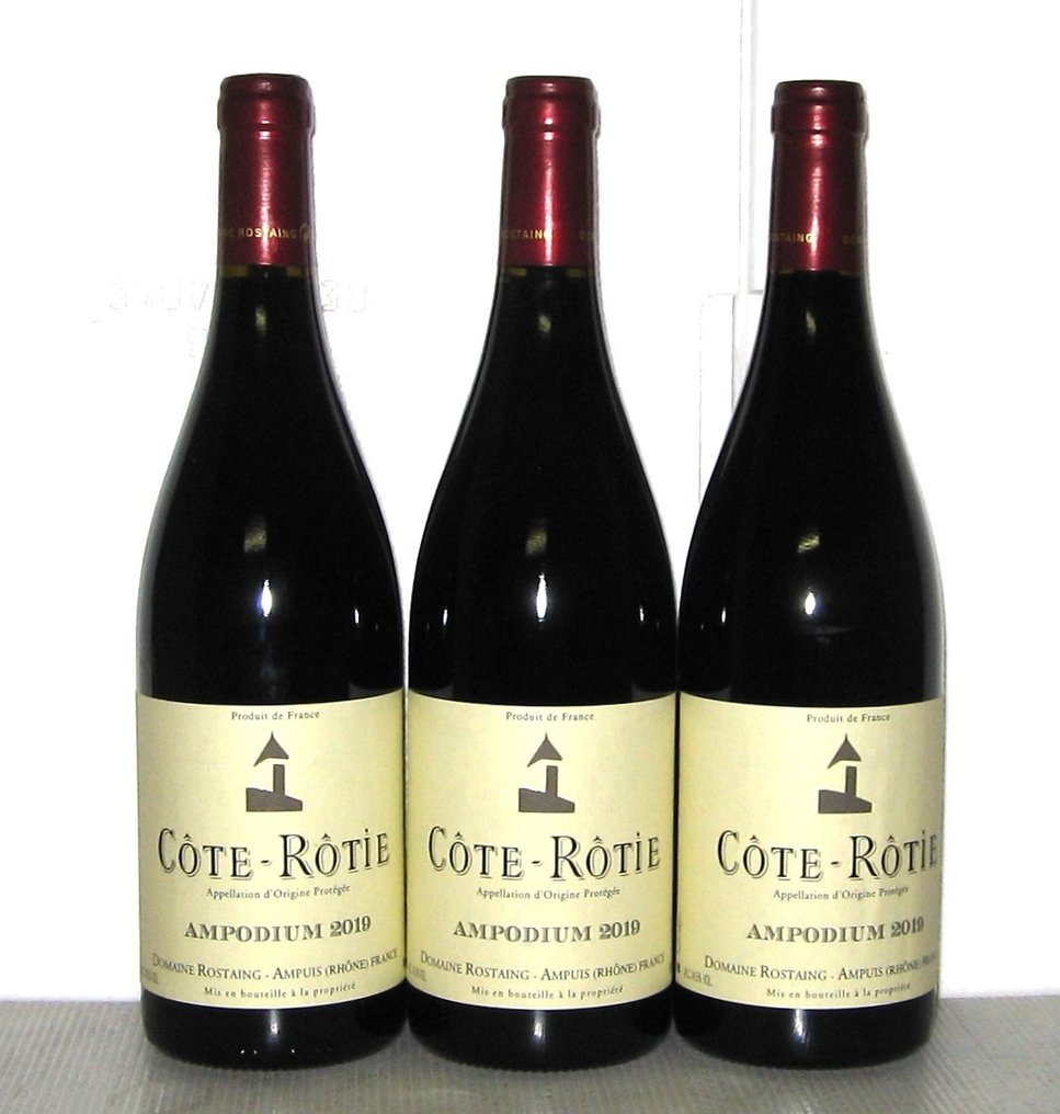 2019 Côte-Rôtie "Ampodium" - Domaine Rostaing - Rhône - 3 Flasker (0,75 L) #1.0