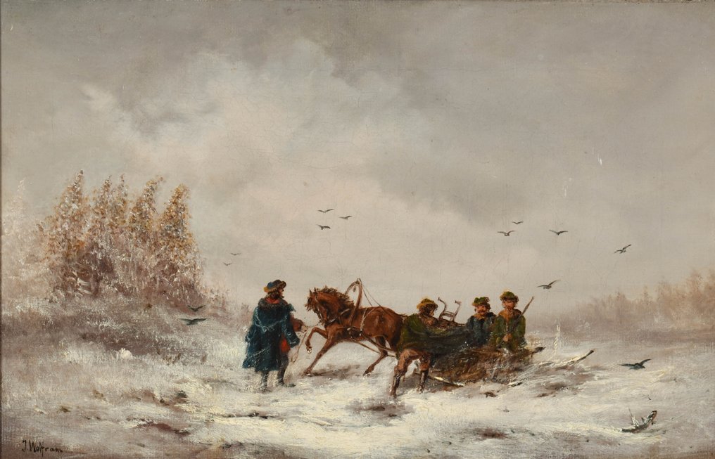 Joseph Wolfram (1789-1839) - The horse sled #1.1