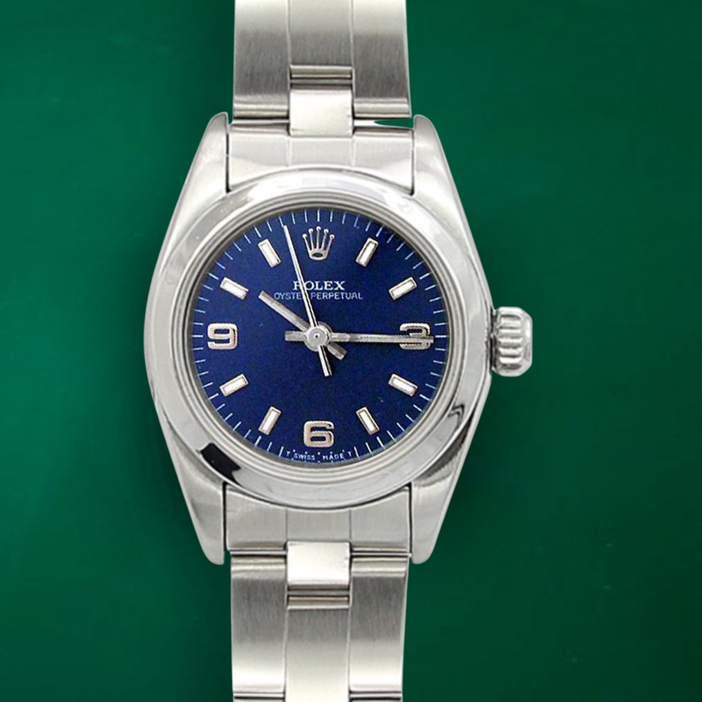 Rolex - Oyster Perpetual - Blue 3-6-9 - Oyster - 67180 - 女士 - 1990-1999 #1.1