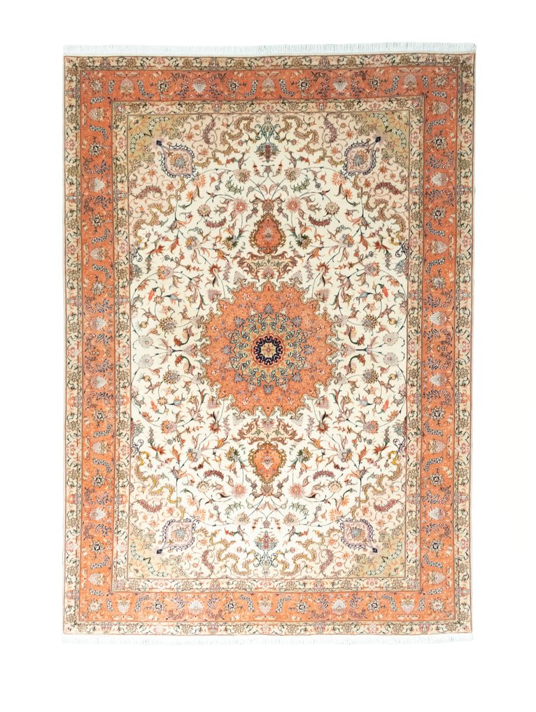 Tabriz 50 Raj - 非常精致的丝绸波斯地毯 - 小地毯 - 284 cm - 200 cm #1.1