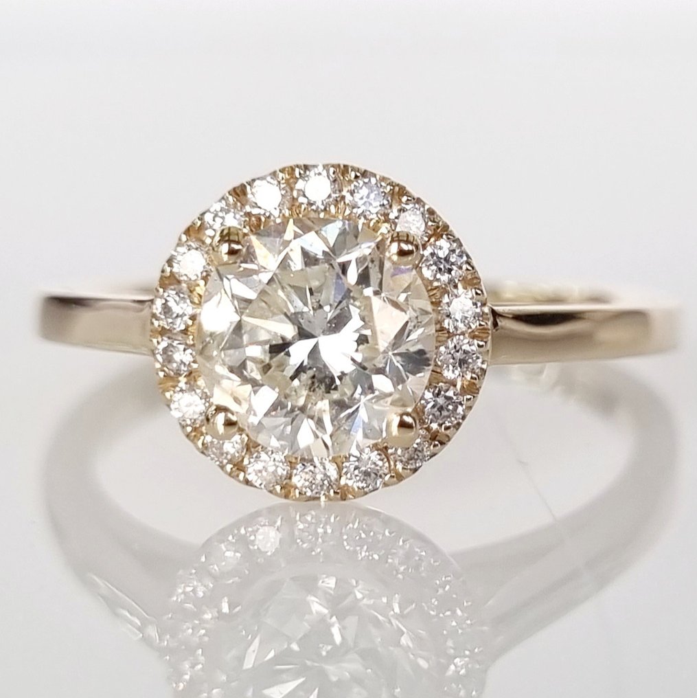 14 kt Gold - Ring - 1.51 ct Diamant #3.3