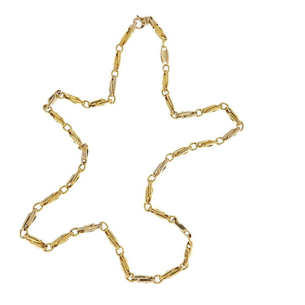 18 kt Gelbgold, Weißgold - Halskette #2.1