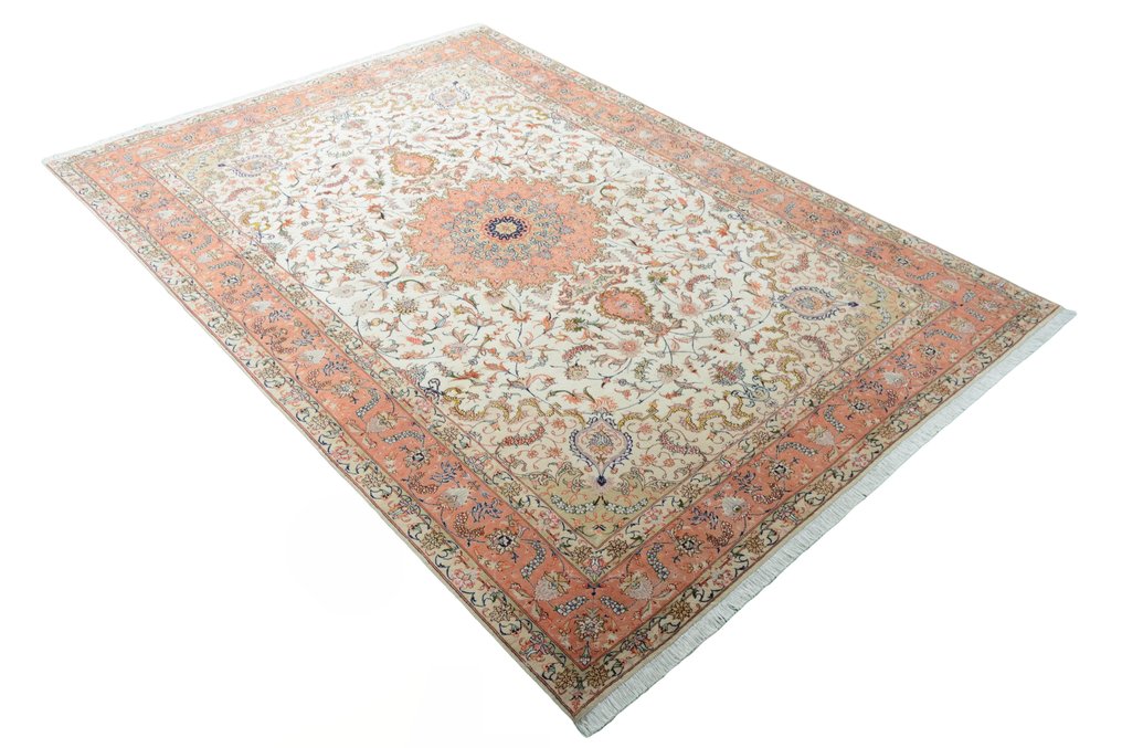 Tabriz 50 Raj - 非常精致的丝绸波斯地毯 - 小地毯 - 284 cm - 200 cm #1.3