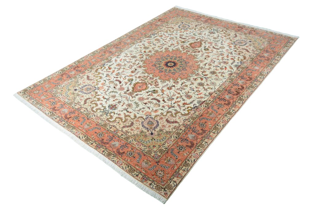 Tabriz 50 Raj - 非常精致的丝绸波斯地毯 - 小地毯 - 284 cm - 200 cm #1.2