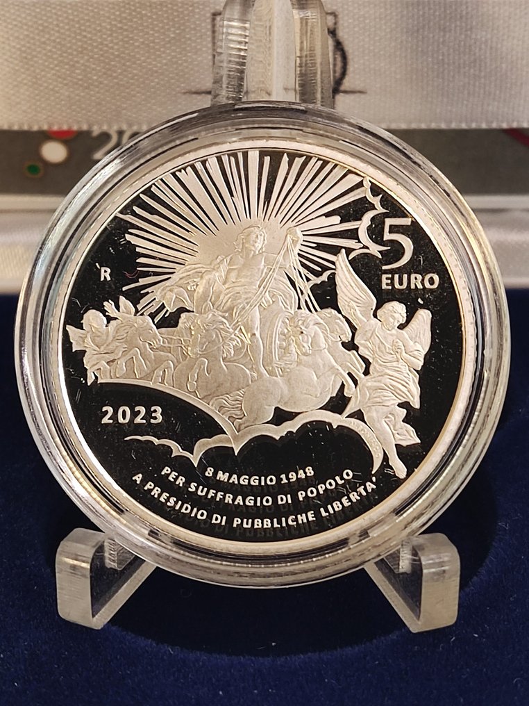 意大利. 5 Euro 2023 "Senato della Repubblica" Proof  (没有保留价) #1.0