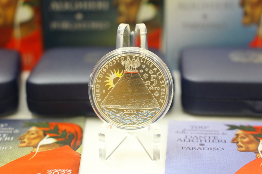 Ιταλία. 5 Euro 2021/2023 "Dante Alighieri" (3 monete) #4.3