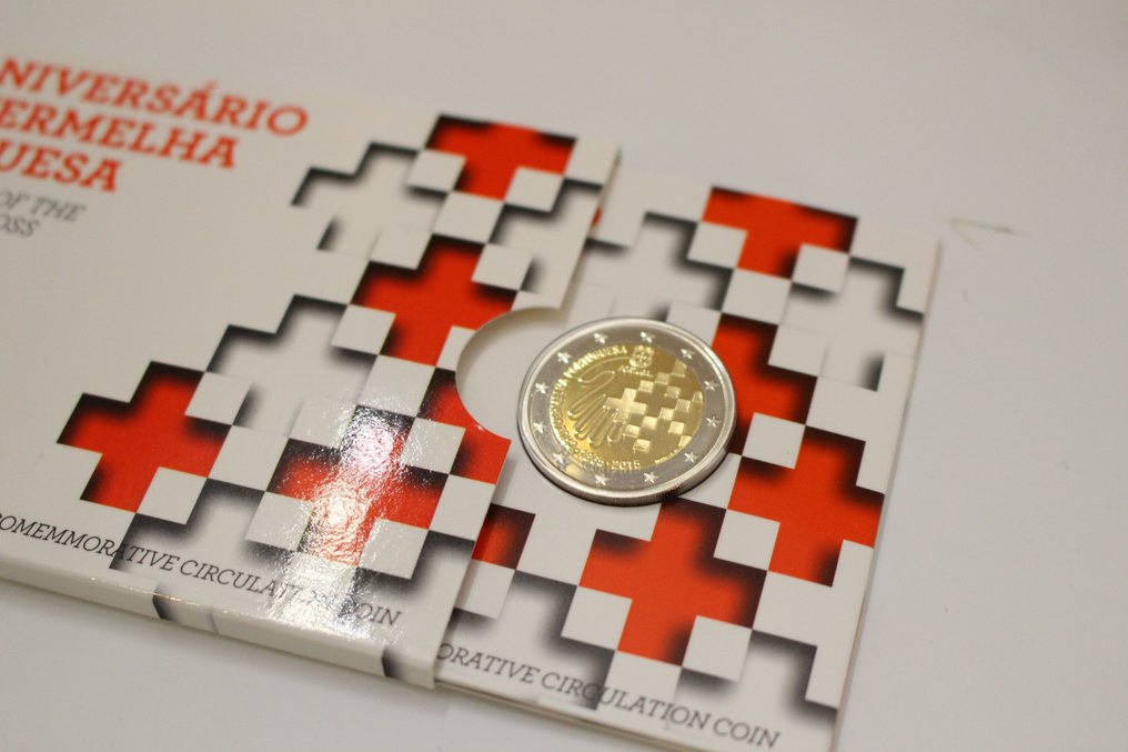 Portugal. 2 Euro 2014 "Croce Rossa Portoghese" (2 monete) Proof + BU #2.1