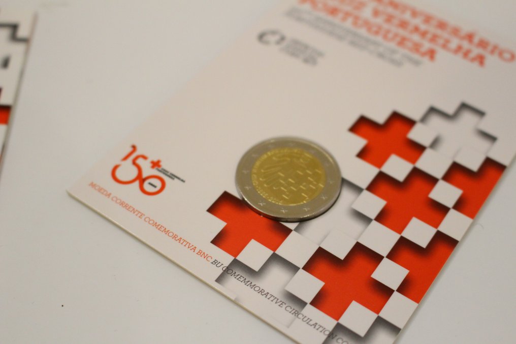 Portugal. 2 Euro 2014 "Croce Rossa Portoghese" (2 monete) Proof + BU #4.3