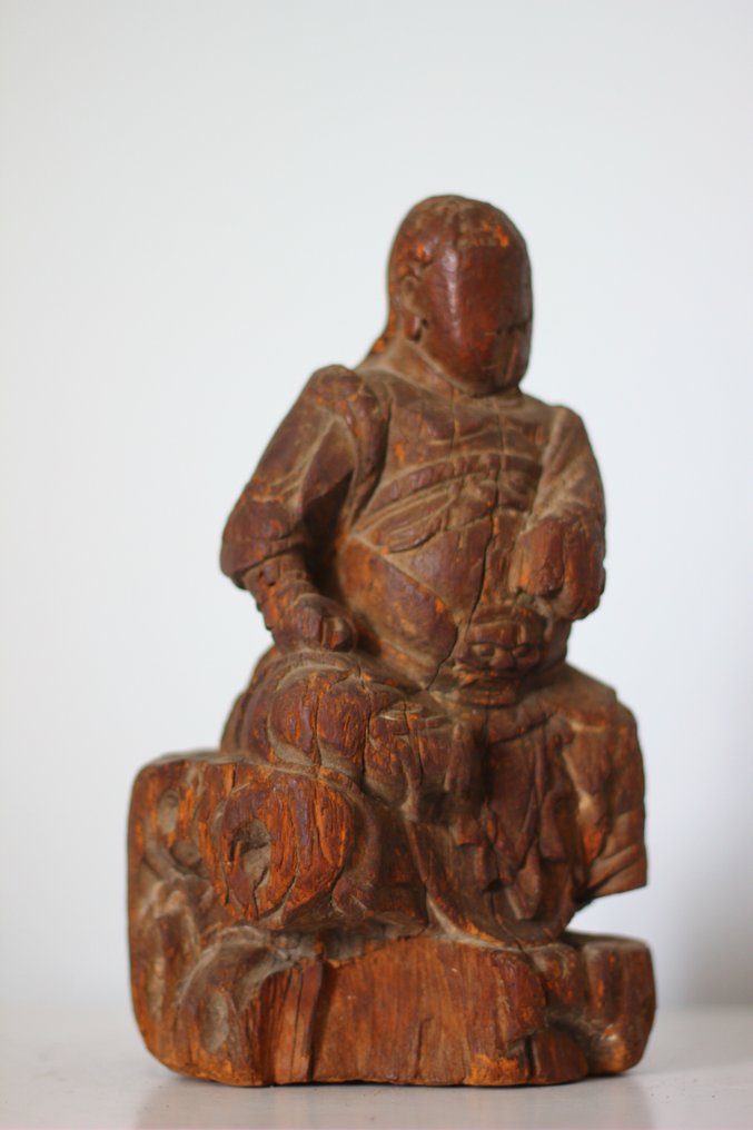 Guandi - Statuette Holz - Japan - Ming Dynastie (1368 - 1644) #1.1