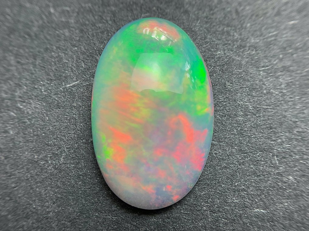 Valkooranssi + värien leikki (eloisa) Hieno värilaatu - Crystal Opal - 2.41 ct #1.1