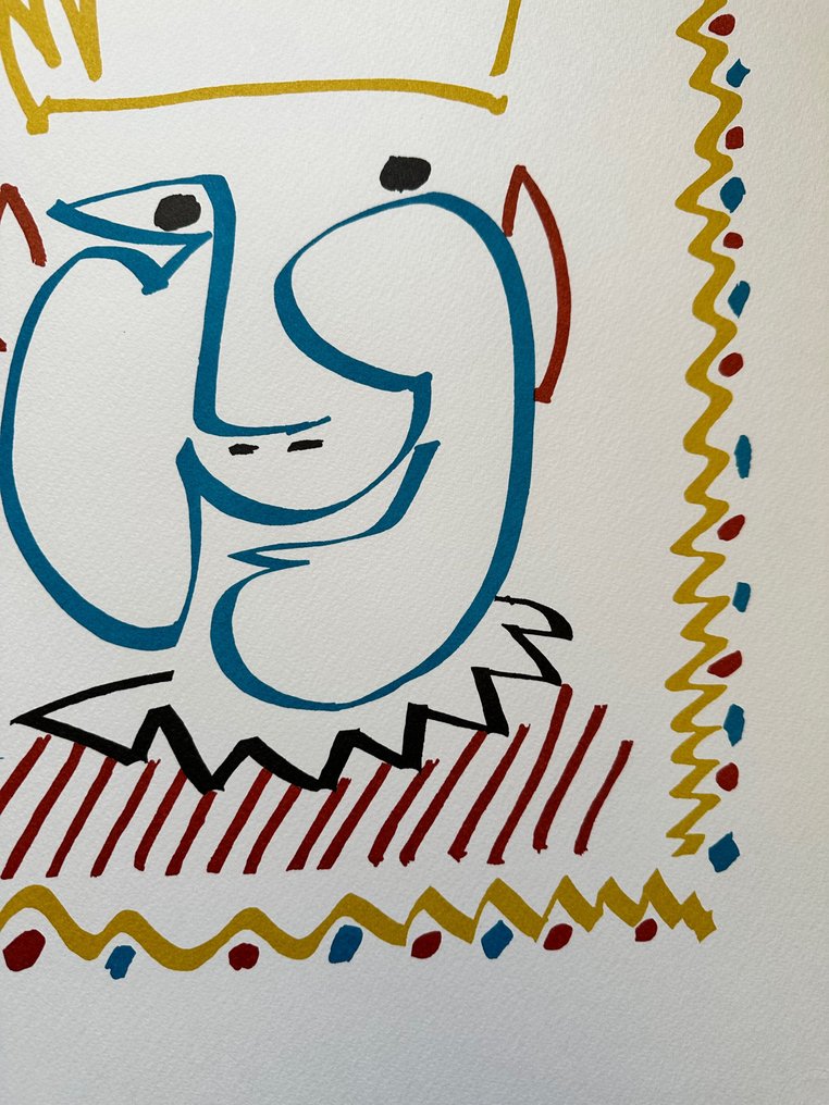 Pablo Picasso (1881-1973) - Le roi heureux  / Carnaval 1951 #2.1