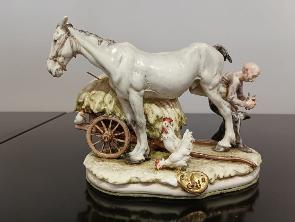 Giuseppe Cappè - Statuette - Maniscalco (2) - Keramik #4.3