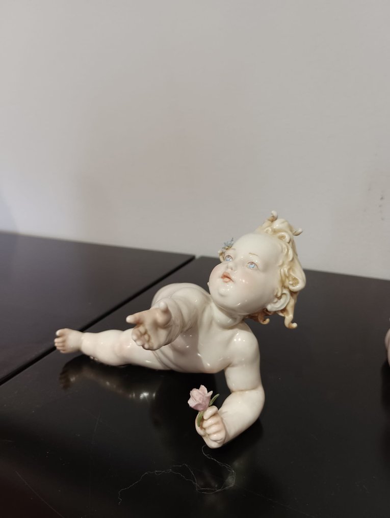 Giuseppe Cappè - Statuette - Gruppo putti (4) - Keramik #1.0