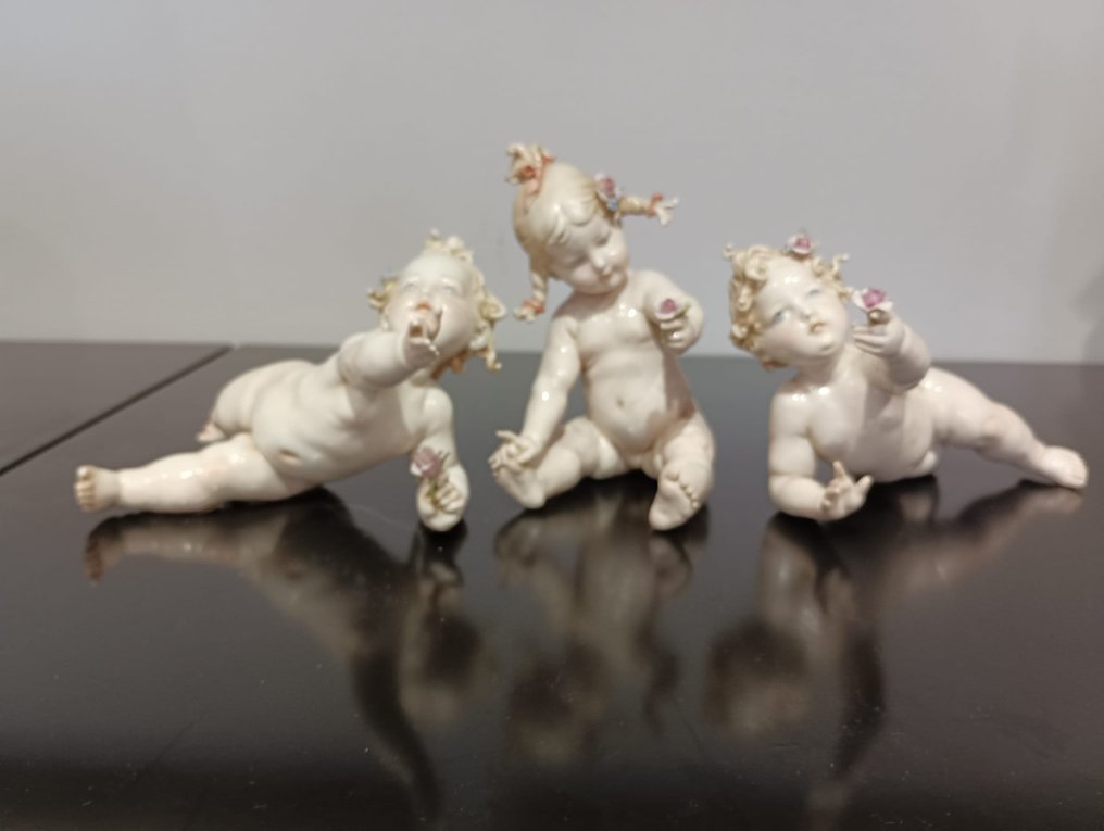 Giuseppe Cappè - Statuette - Gruppo putti (4) - Keramik #2.1
