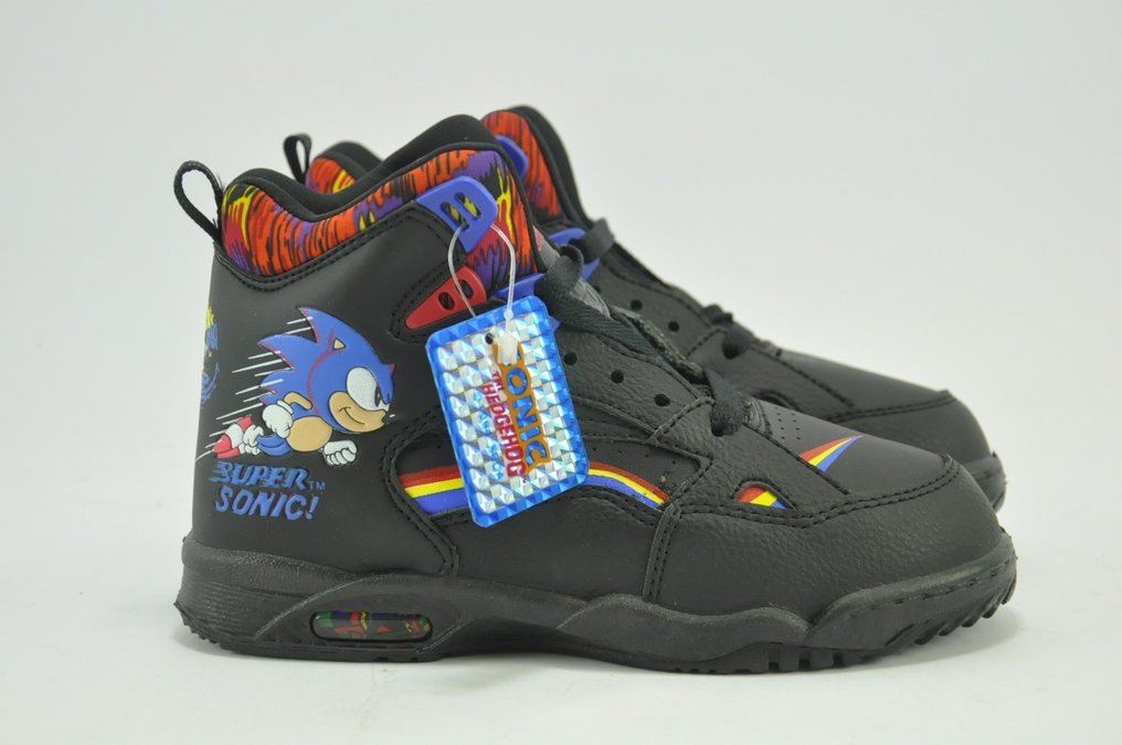 Sega - Sonic The Hedgehog Shoes Black Size 2 1/2, EU 18 - Videospil - I original æske #2.1