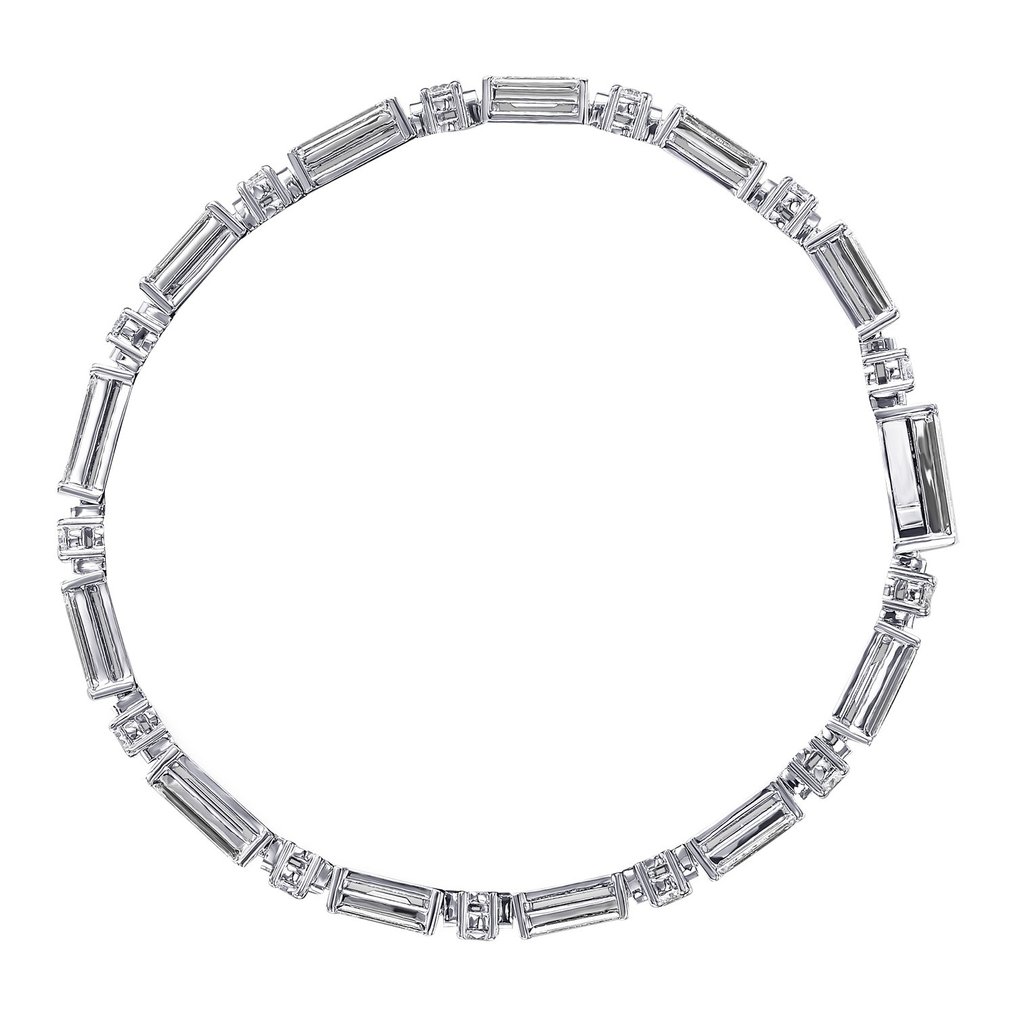 18 carats Or blanc - Bracelet - 6.26 ct Diamant #1.2
