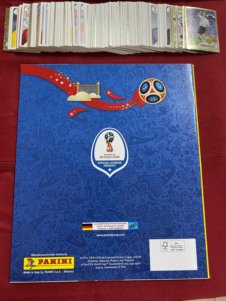 Panini - Russia 2018 World Cup - 1 Empty album + complete loose sticker set #2.1