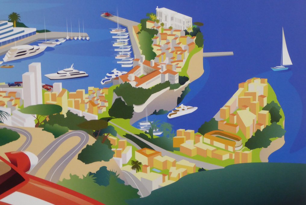 Lionel Tarchala - Original Monaco / Monte Carlo / Cote d`Azur Plakat - Δεκαετία του 2010 #4.3
