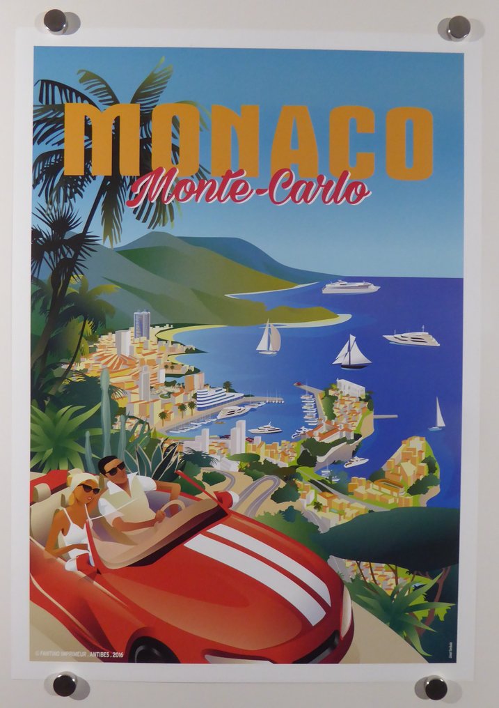 Lionel Tarchala - Original Monaco / Monte Carlo / Cote d`Azur Plakat - Δεκαετία του 2010 #1.0